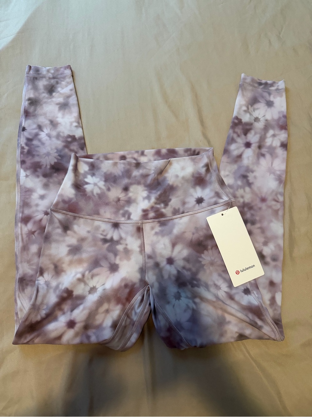 lululemon athletica High Rise Align Purple Floral Leggings